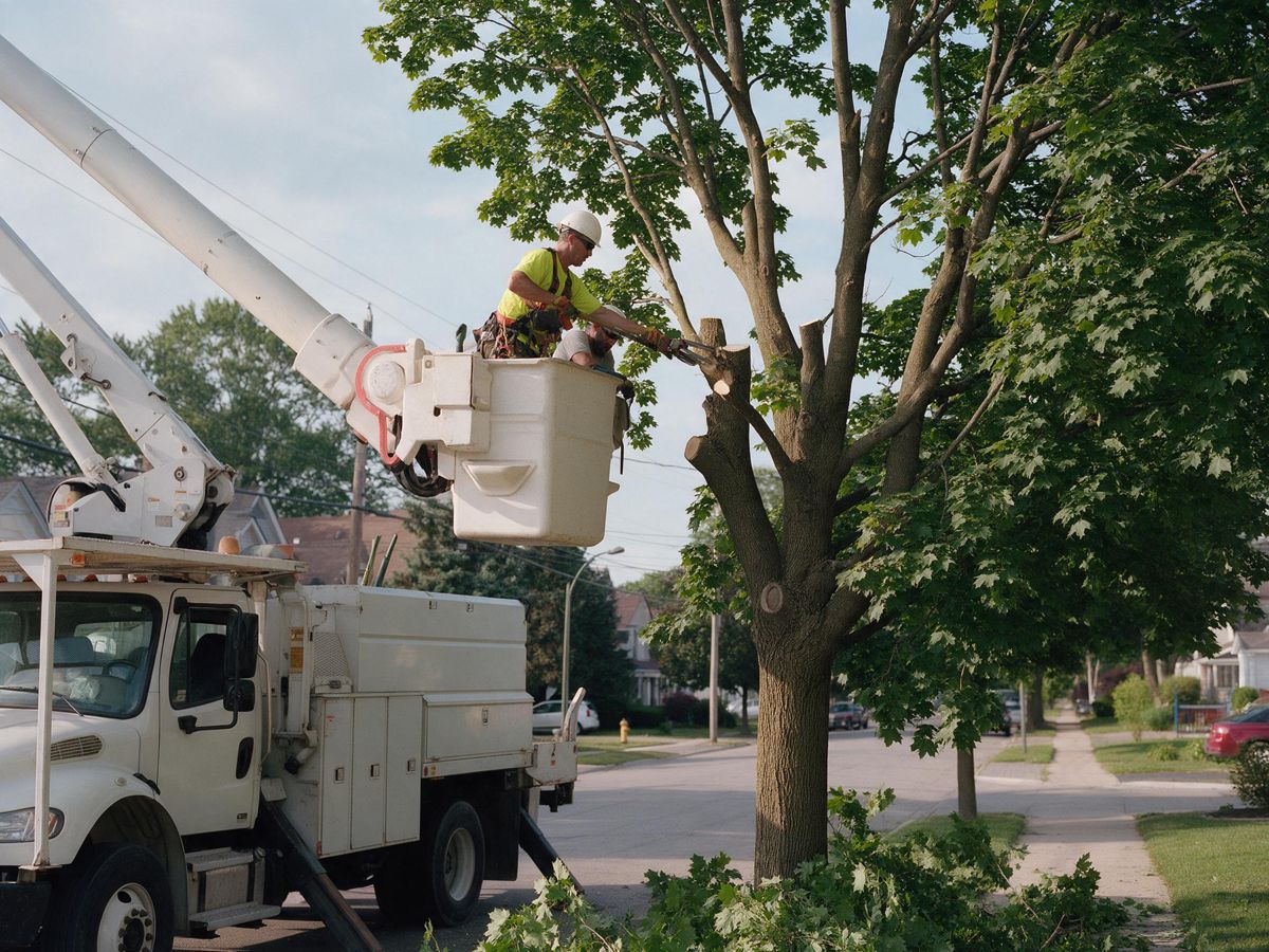 tree removal project in University Terrace, Shreveport